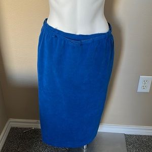 Ultra suede vintage blue skirt size 12